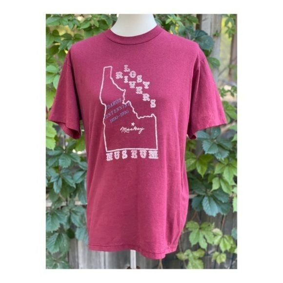 Vintage Single Stitch T Shirt Lost Rivers Museum Sz L - Picture 1 of 7